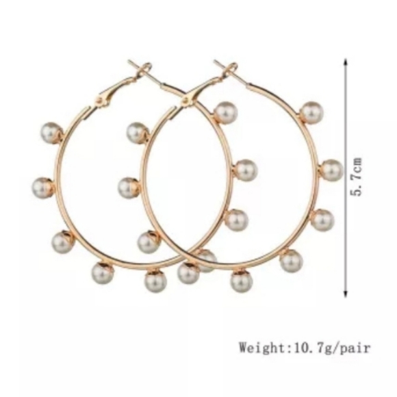 HOST PICK Sweet Pearl Hoop Earrings - Picture 4 of 4